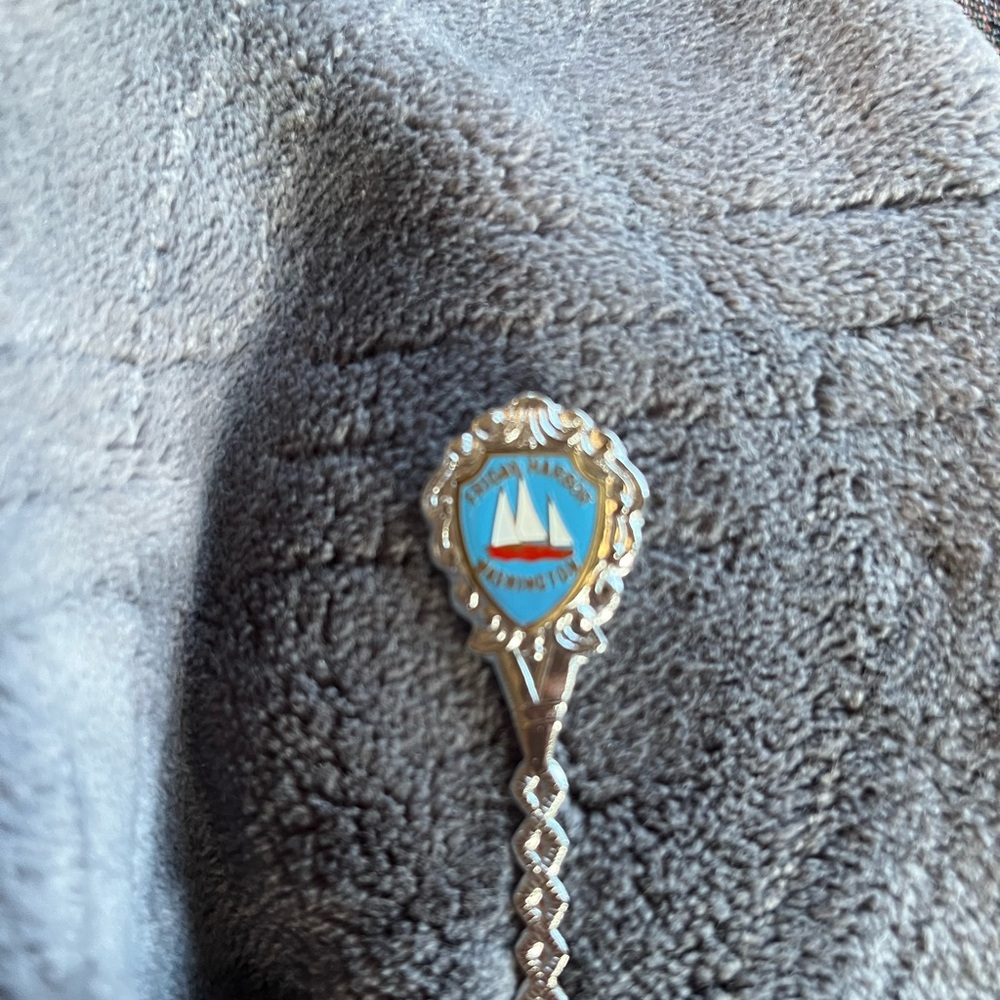 Vintage Antique Silver Souvenir Spoon Friday Harbor Washington 🩵 - Picture 6 of 7
